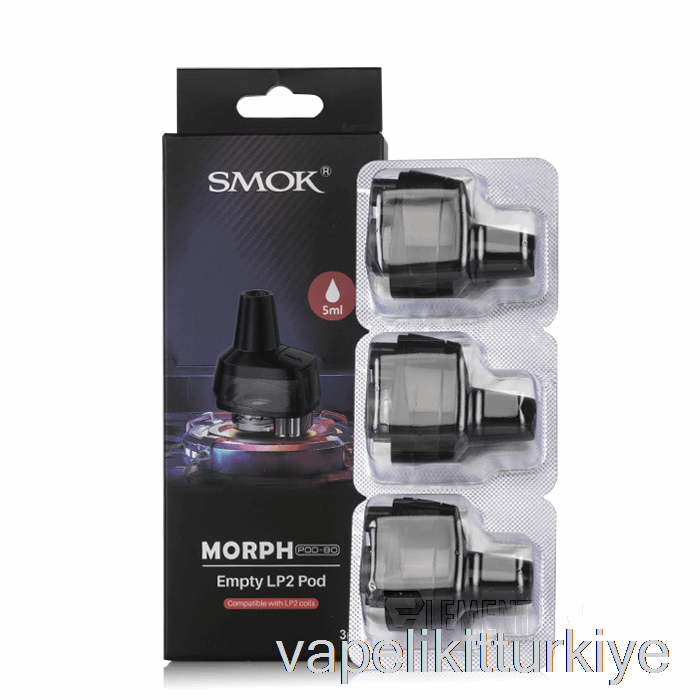 Elektronik Sigara Kalemi Vape Mate Smok Morph Pod-80 Yedek Bölmeler [lp2] 5ml Morph-80 Bölmeler
